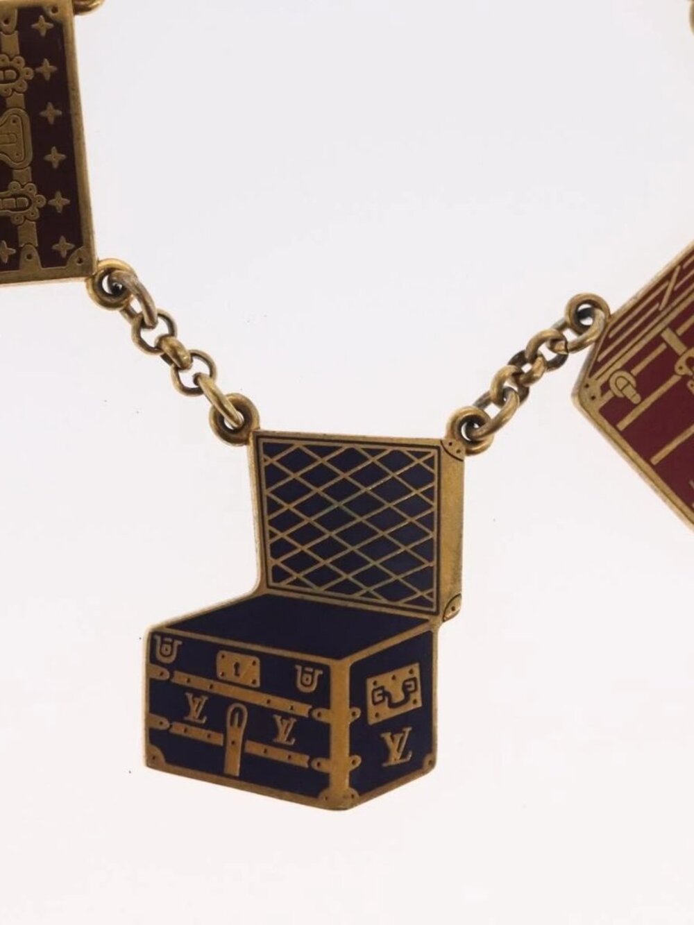 LOUIS VUITTON Porte Cles Chainne Mar Bag Charm metal Gold M66459 LV Auth 169134 - Picture 4 of 15
